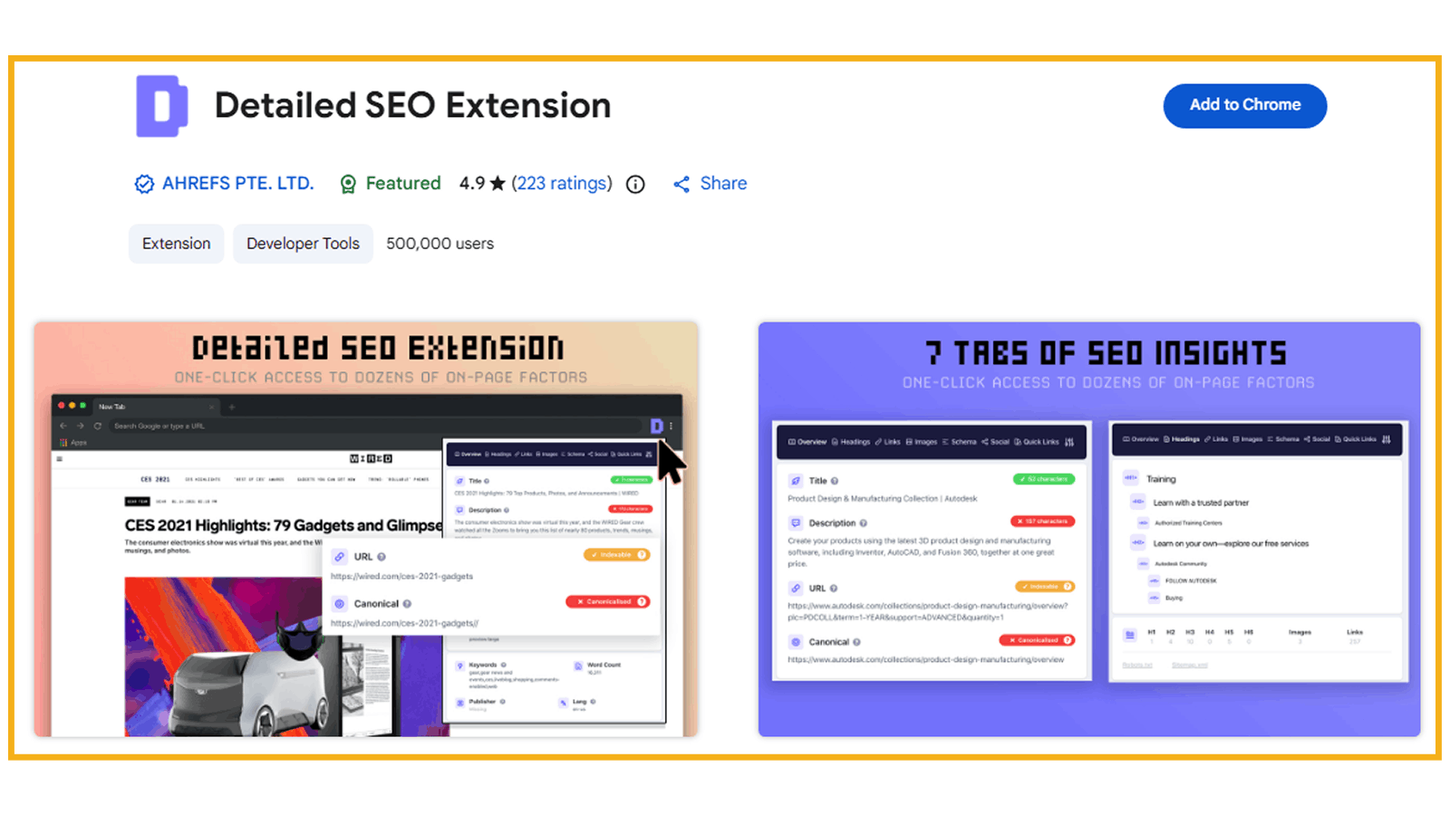 Detailed SEO Extension